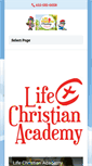 Mobile Screenshot of life-christianacademy.com
