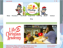 Tablet Screenshot of life-christianacademy.com